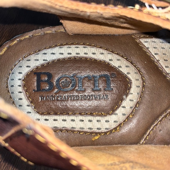 Born Mens Elbek Fisherman Closed Toe Sandals Dark Brown Leather Size 13M Buckle - Picture 6 of 8